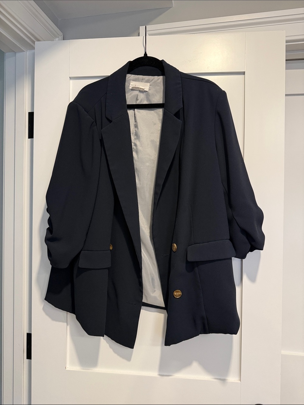 Anthropologie Cinched-Sleeve Blazer - Picture 2 of 5